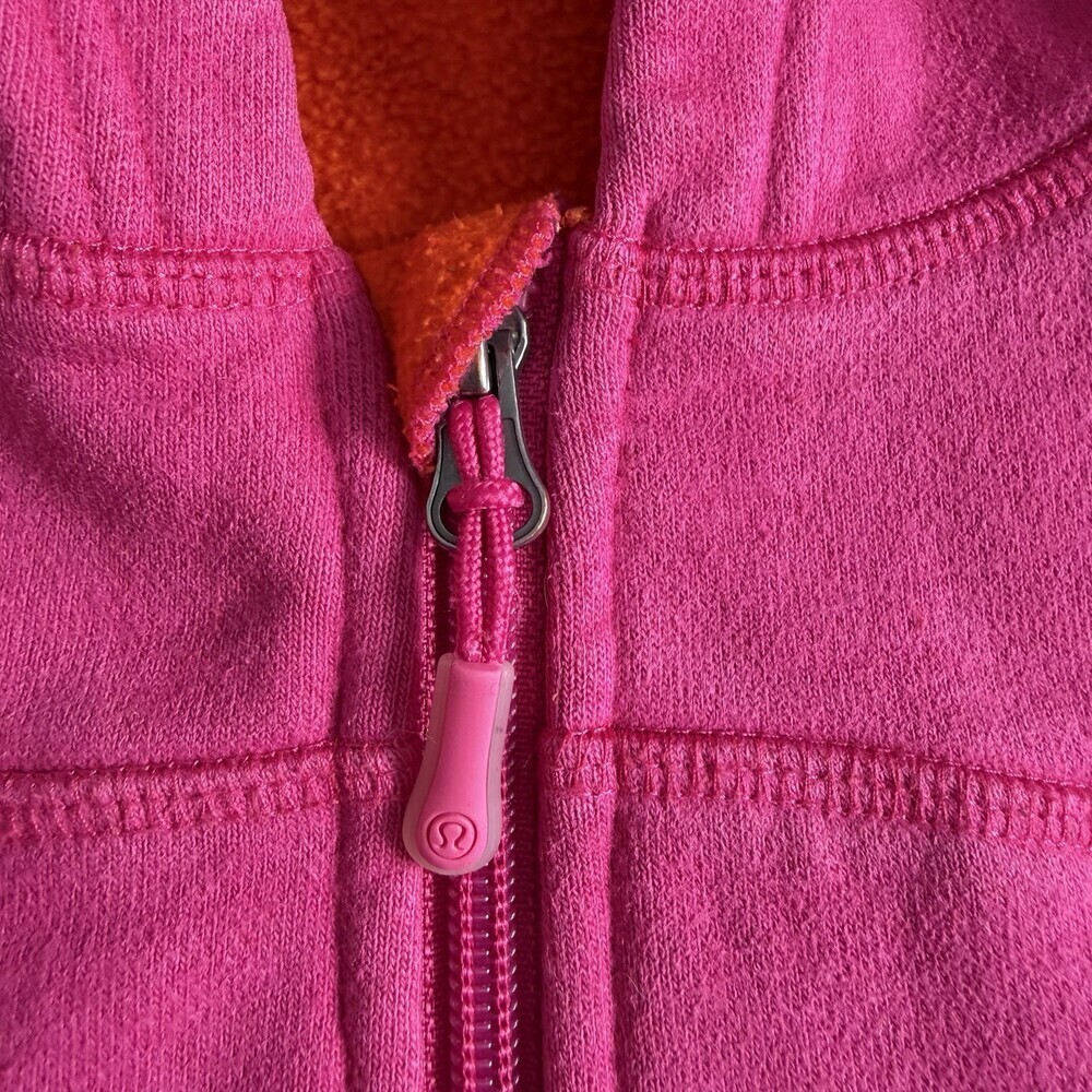 RARE VTG Lululemon Scuba Hoodie Boom Juice Pink Striped Size 8 OG Canada - Picture 3 of 10